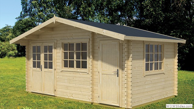Borkum Log Cabin Range of Sizes.