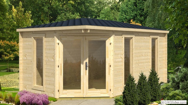 Edinburgh 4.5m x 2.8m - 44mm Log Cabin