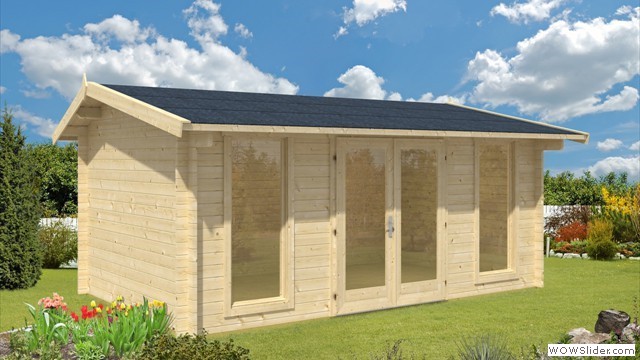 Oxfordshire - 5.0m x 3.0m - 44mm Log Cabin

