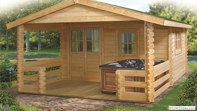 Roy Hot Tub Cabin 4m x 6m