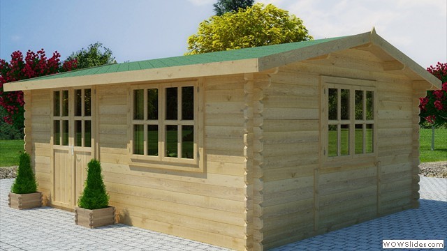 Rumus Plus 2 - 5.0m x 4.0m - 44mm Log Cabin
