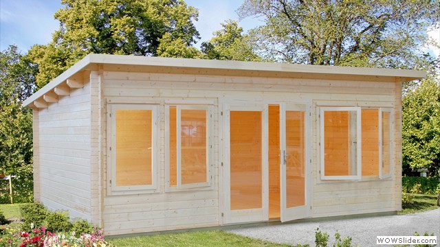 Trinity - 5.3m x 3.8m - 44mm Log Cabin