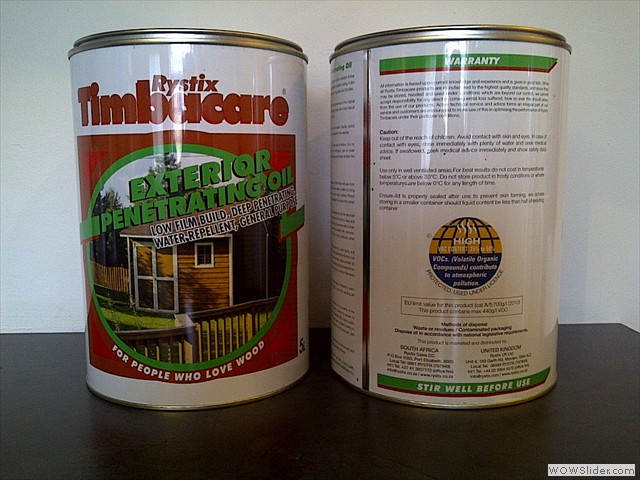 Penetrating Oil Tins  - ideal for horizontal surfaces