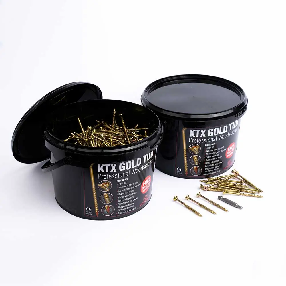 Ktx Professional Woodscrews Gold Tub