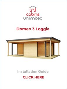 Domeo 3 Loggia From Cabins Unlimited Product Installation Guide