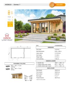 Domeo 7 From Cabins Unlimited Product Specification Sheet