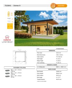 Domeo 9 From Cabins Unlimited Product Specification Sheet