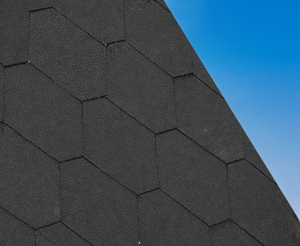 Black Hexagonal Shingles