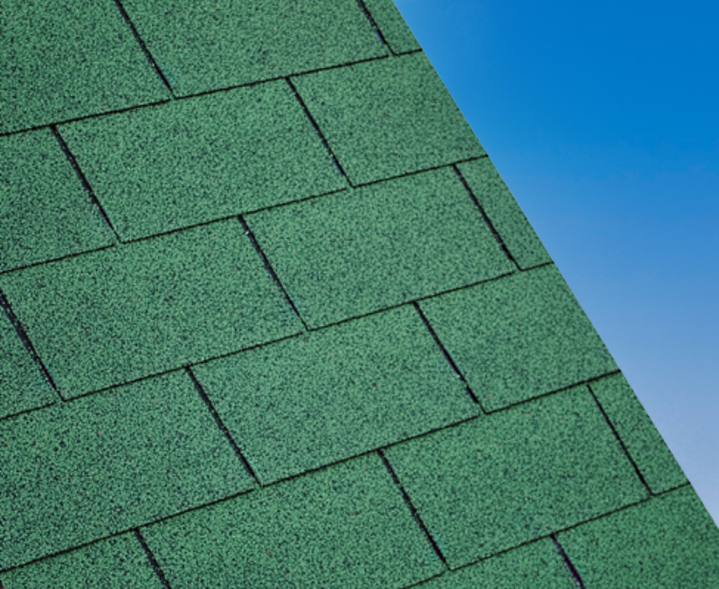 Green Rectangular Shingles