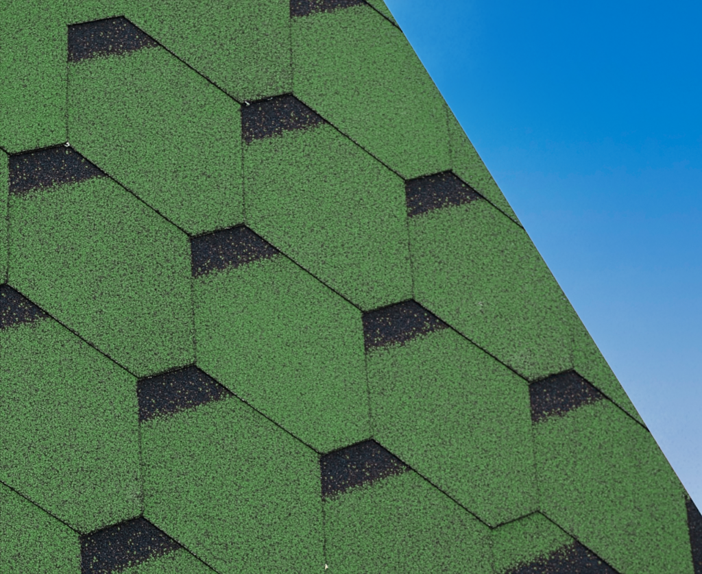 Green Hexagonal Shingles