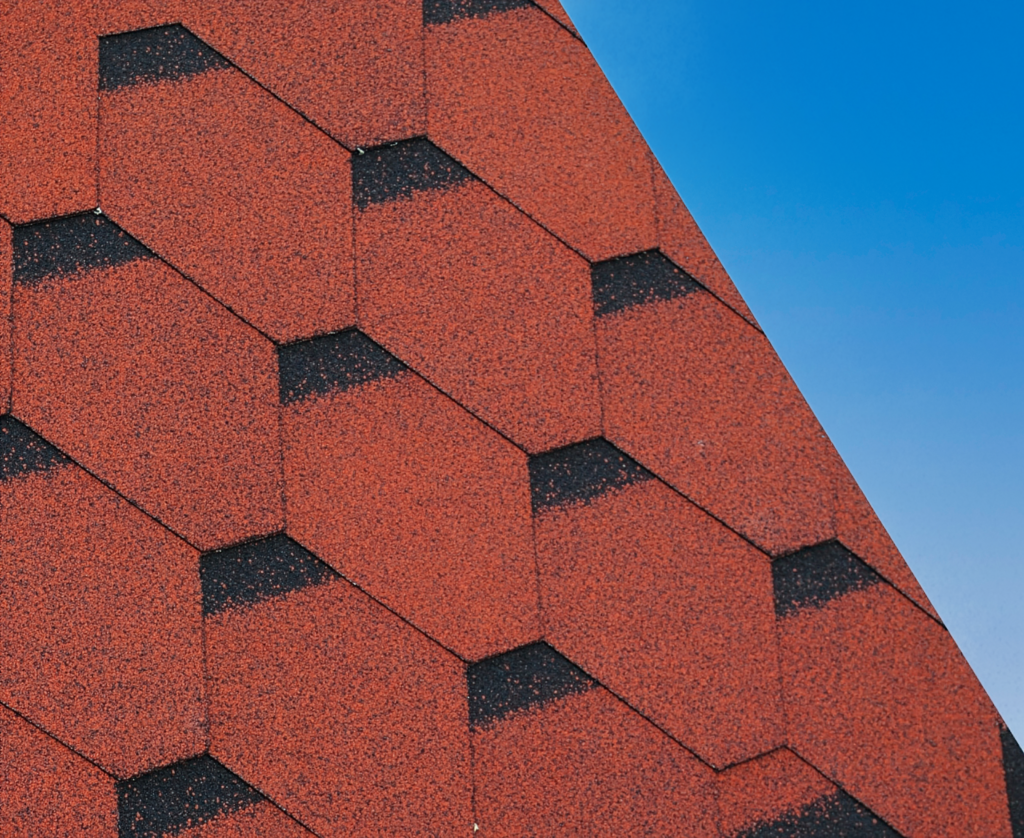 Red Hexagonal Shingles