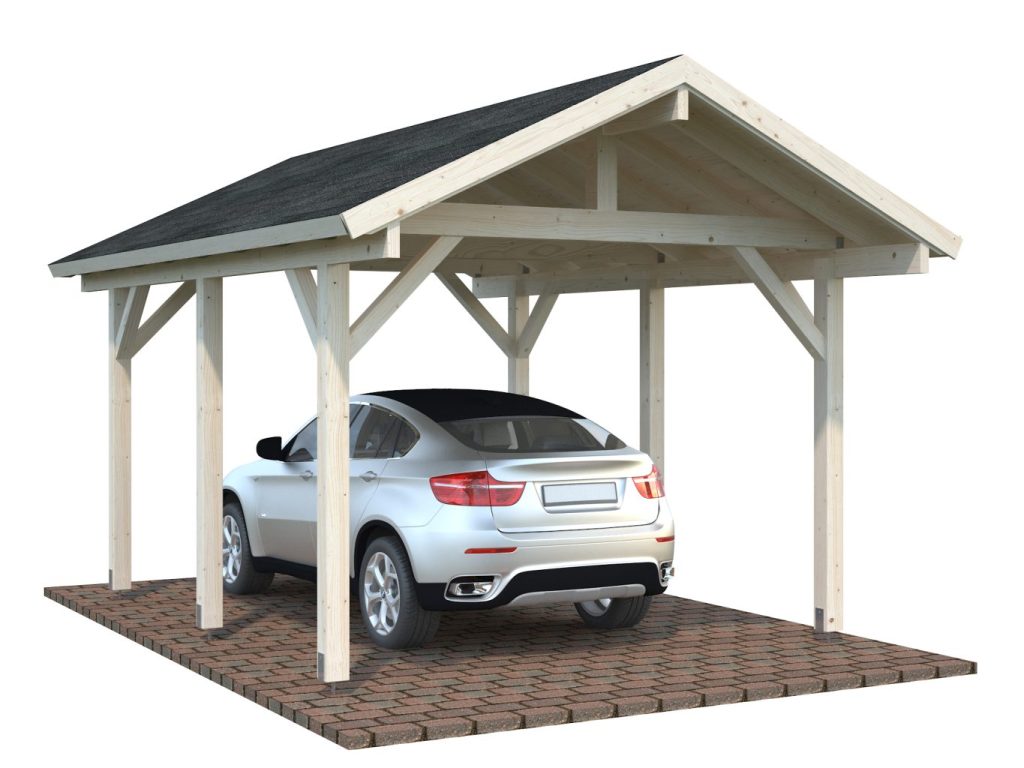 Robert Apex Single Carport 11.7m2 From Cabins Unlimited Natural