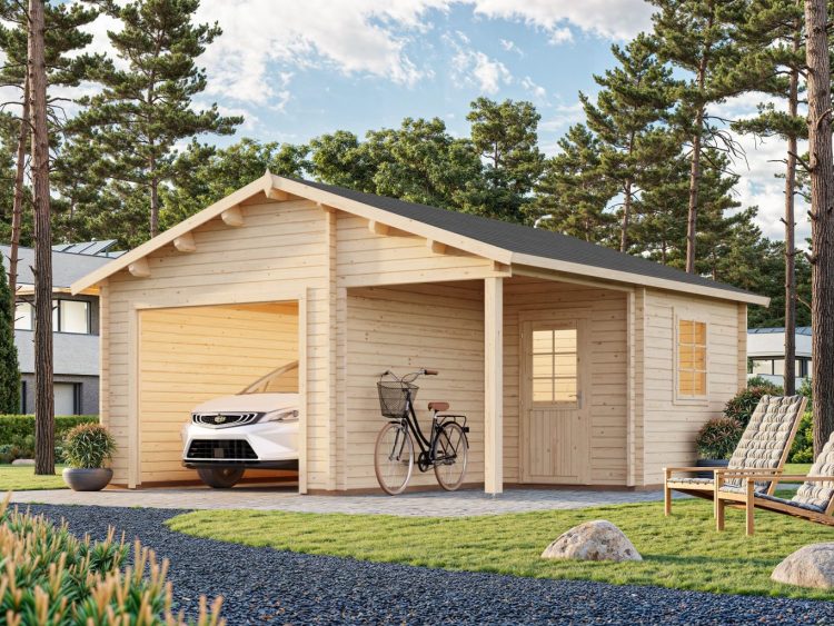 Roger 4 Single Garage And Workshop Area From Cabins Unlimited