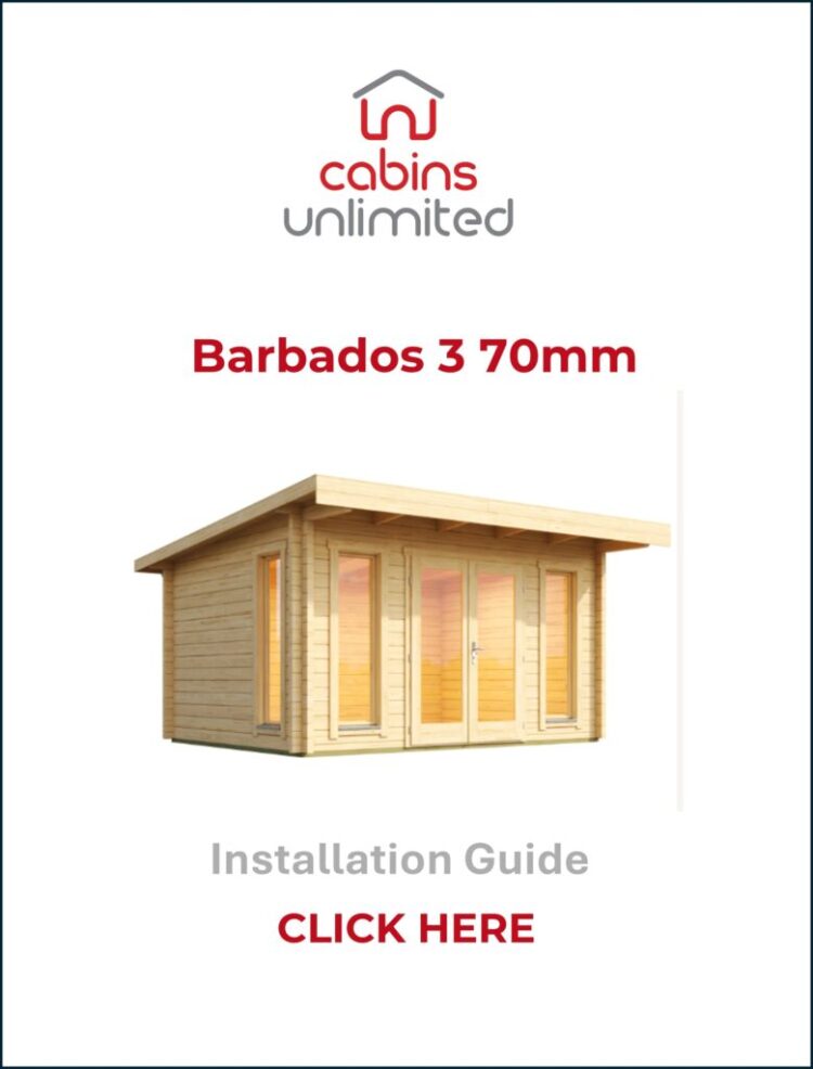 Barbados 3 70mm Log Summerhouse Installation Guide From Cabins Unlimited