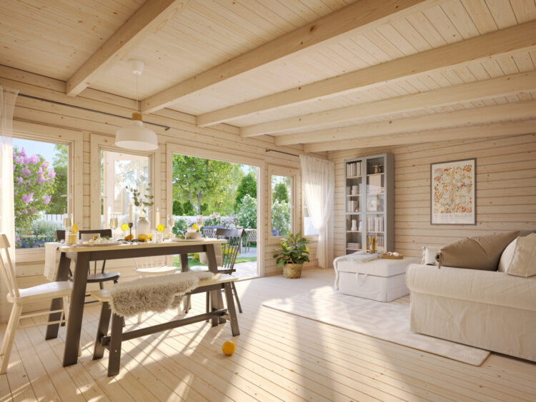 Lisa 3 19.4m2 Pent Roof Summerhouse From Cabins Unlimited Inside