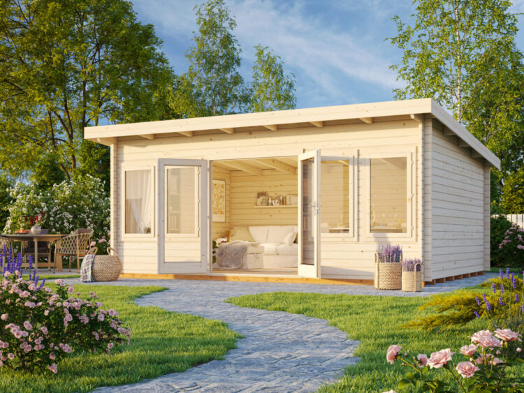 Lisa 3 19.4m2 Pent Roof Summerhouse From Cabins Unlimited Outside