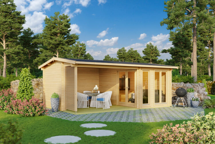 Torquay Summerhouse With Covered Decked Veranda From Cabins Unlimited