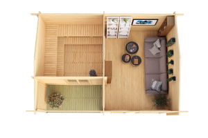 Brighton Sauna From Cabins Unlimited Overhead Plan