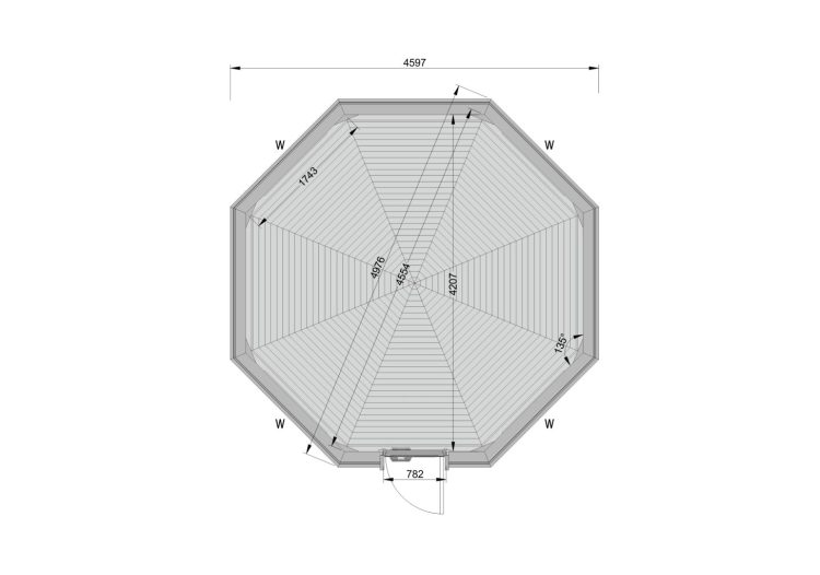 Camping Cabin 14.9 M2 Plan
