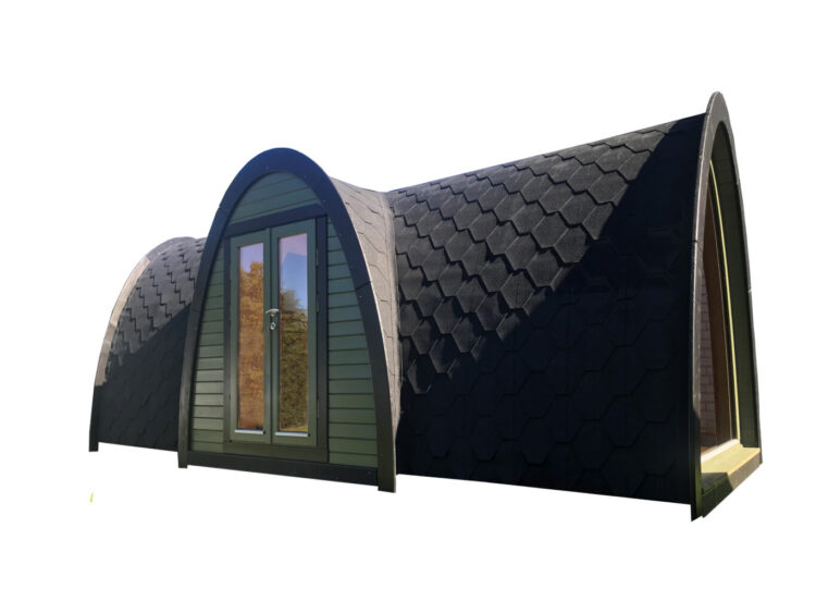 Camping Pod Side Entrance (optional Full Glass Back Wall)1