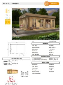 Doddington Garden Room From Cabins Unlimited Product Spec Sheet