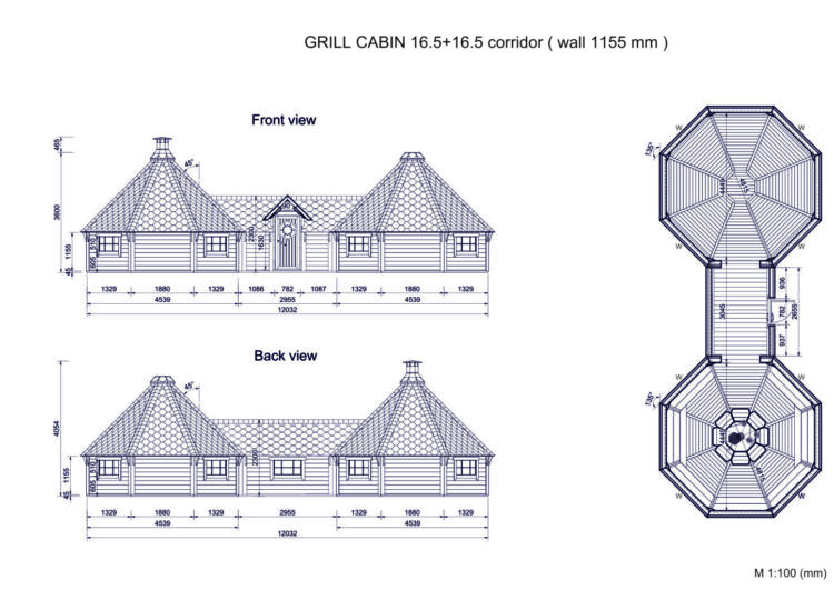Grill Cabin 16.5 With16.5 M2 Drawings