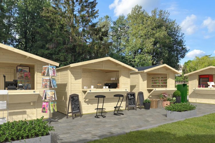 Kent 5 Large Kiosk From Cabins Unlimited Sales