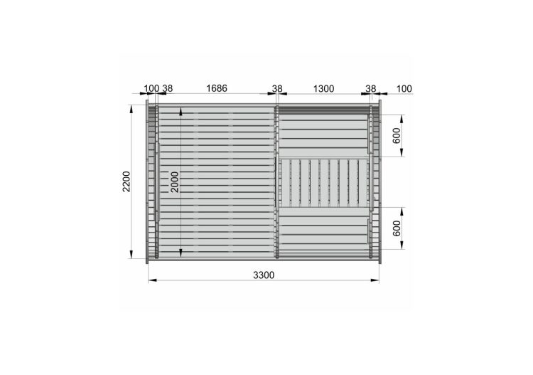 Sleeping Barrel Ø 2.2 X 3.3 M Mini Family Size (with A Bunk Bed Plan