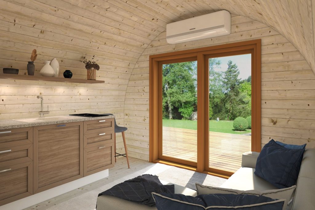 Western Camping Cabin From Cabins Unlimited Inside Front Doors