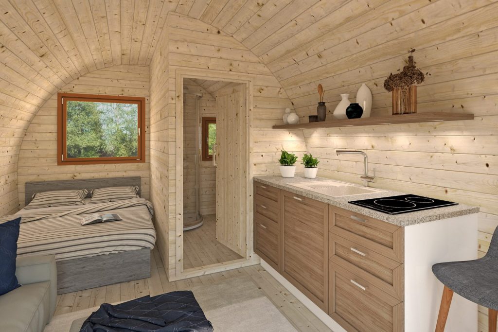 Western Camping Cabin From Cabins Unlimited Inside Space