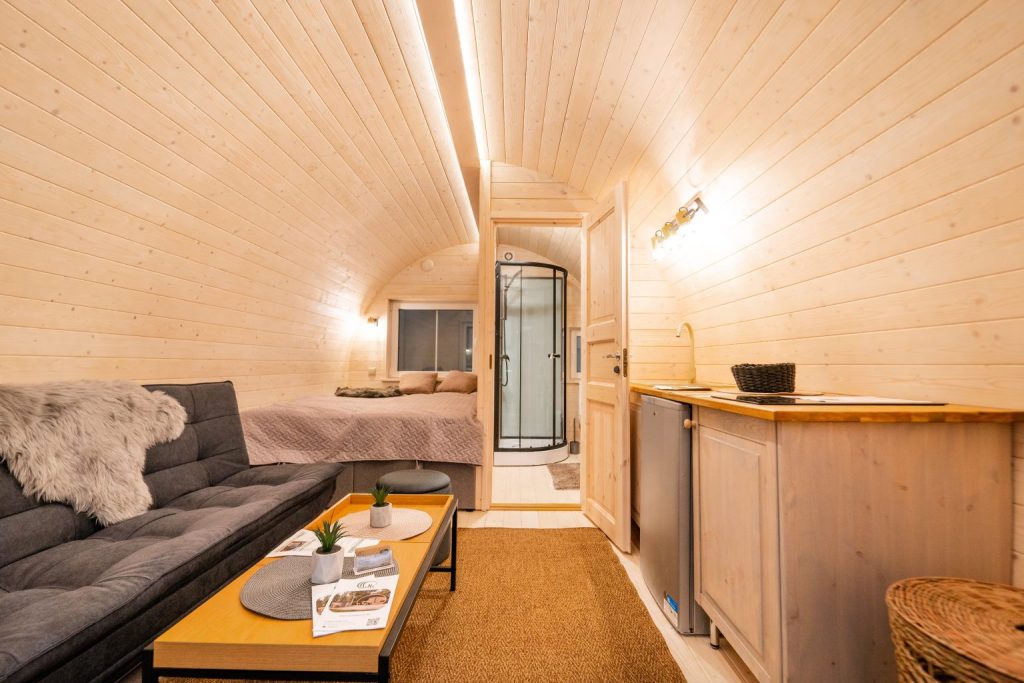 Western Camping Cabin From Cabins Unlimited Inside View
