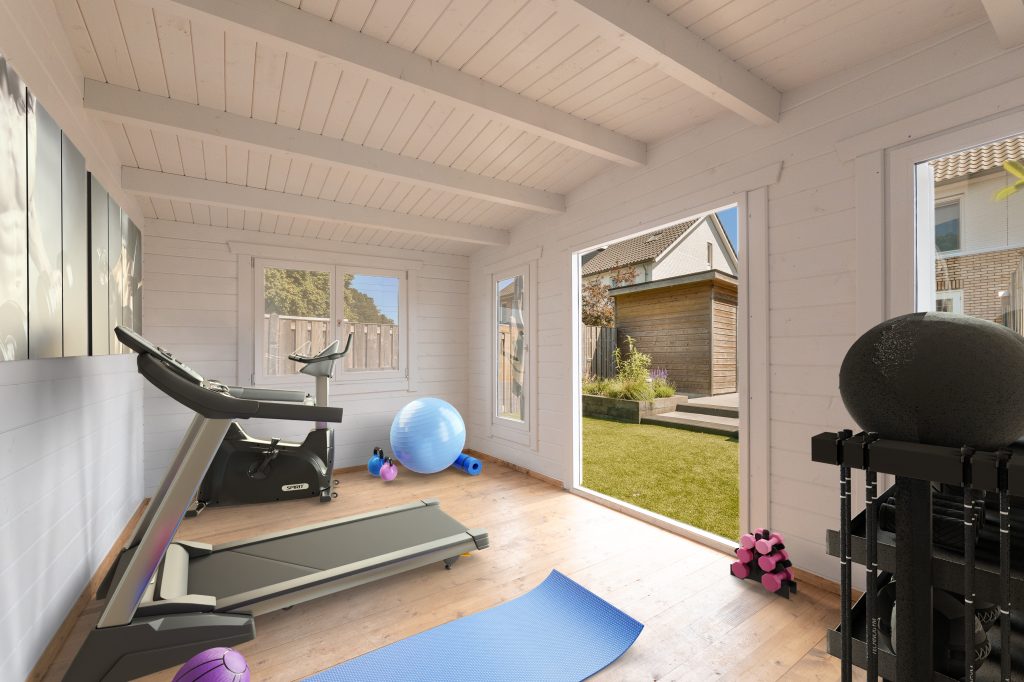 Blofield Yorkie Timber Cabin Garden Room from Cabins Unlimited Garden Gym 2