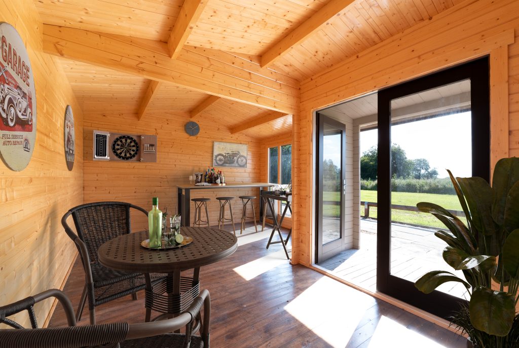 Brighton Garden Bar Timber Cabin Log Cabin Entertainment from Cabins Unlimited