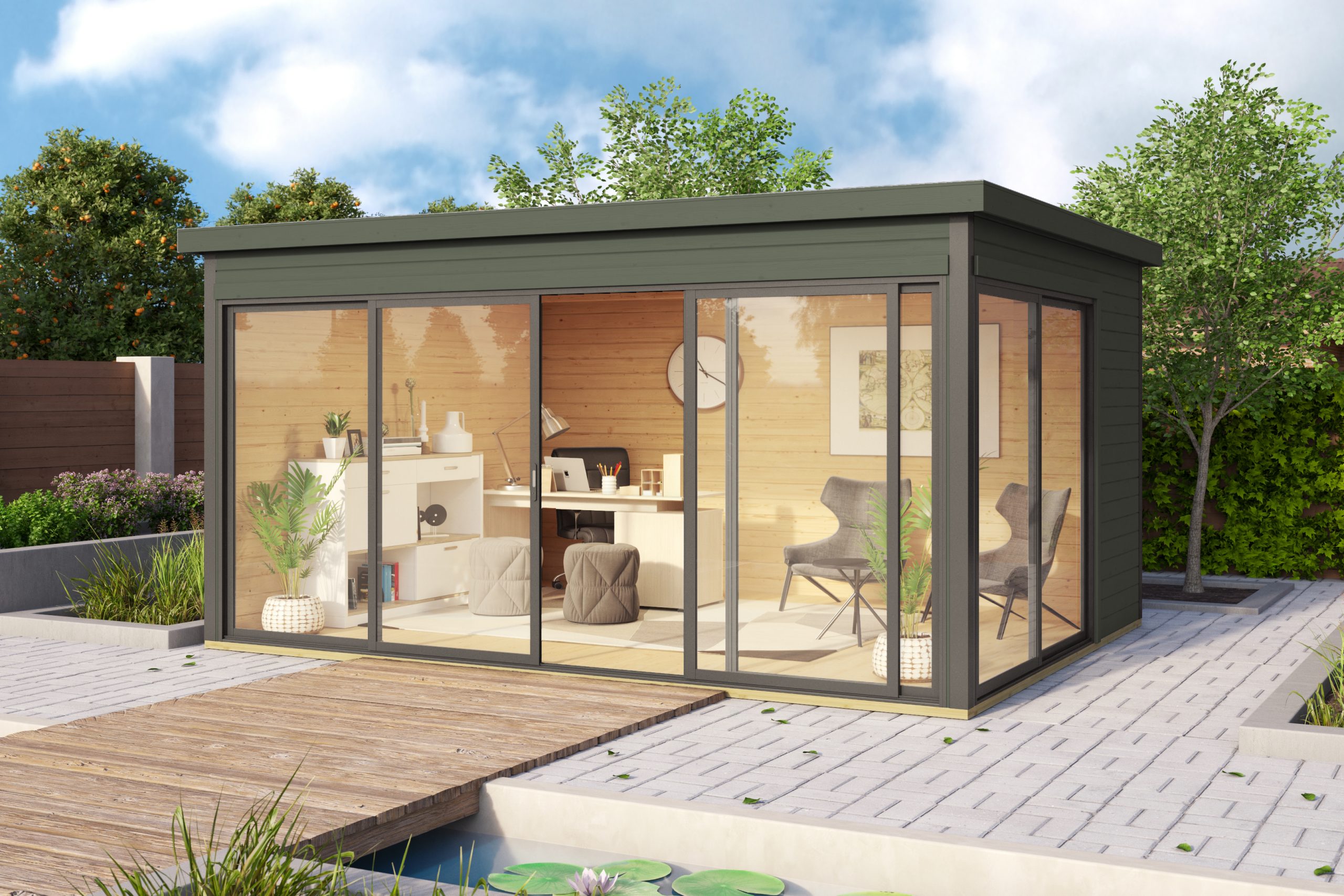 Bypass Domeo 4 Garden Office Building From Cabins Unlimited