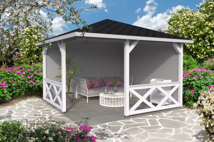 Corner Pavillion Gazebo From Cabins Unlimited