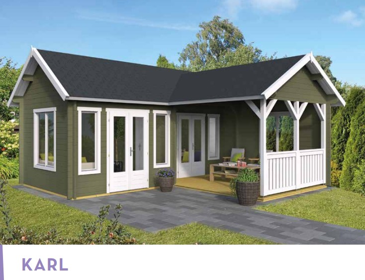 Karl Apex Multi Room Studio From Cabins Unlimited Painted In Green