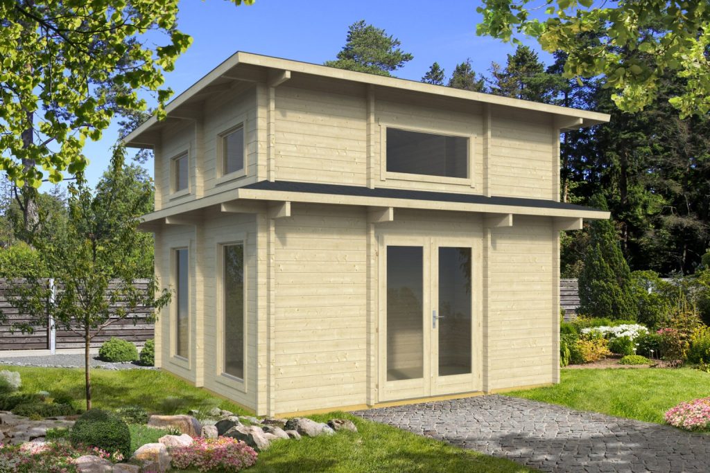 Olympos Multi Room Residential Cabin With Loft Bedroom Space From Cabins Unlimited Outside