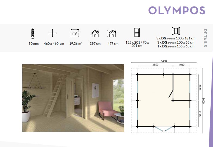 Olympos Multi Room Residential Cabin With Loft Bedroom Space From Cabins Unlimited