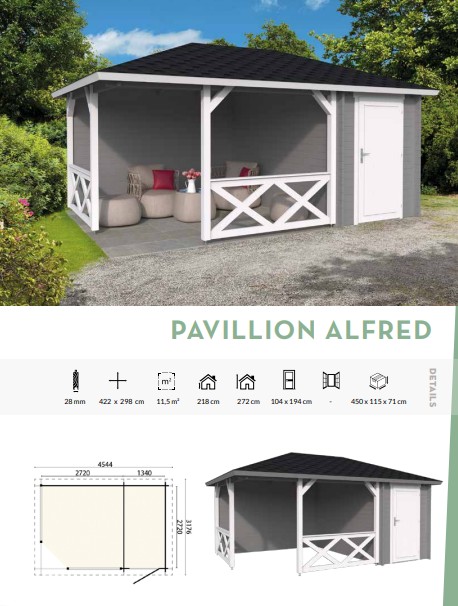 Pavillion Alfred With Side Storage From Cabins Unlimited