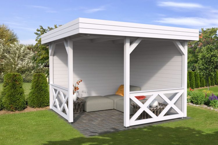 Pavillion Flat 380 From Cabins Unlimited Paimted In White