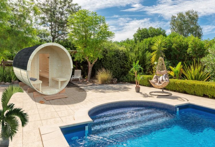 Anita Sauna 1,3m2 Plus 0.7m2 Porch From Cabins Unlimited Pool
