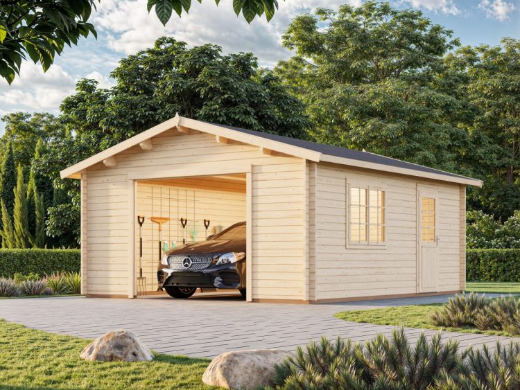 Roger 2 23.9m2 Single Garage From Cabins Unlimited
