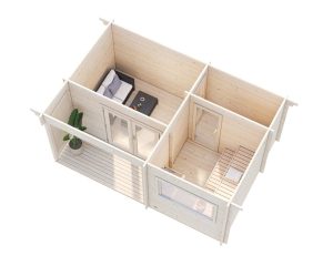 Sanna Sauna 11.5m2 With Porch Entrance Overhead