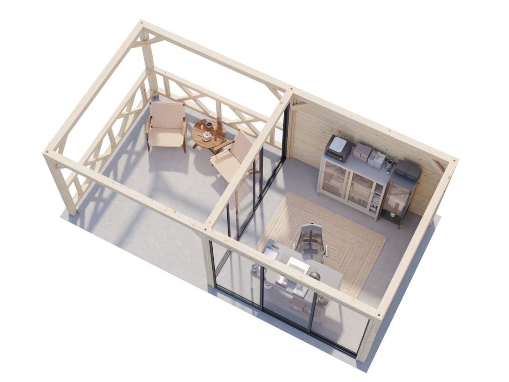 Bianca 203 16.6m2 Garden Room From Cabins Unlimited Overview
