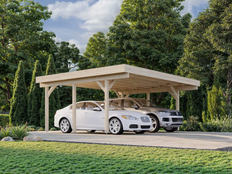 Karl 2 20.6m2 Double Bay Carport From Cabins Unlimited