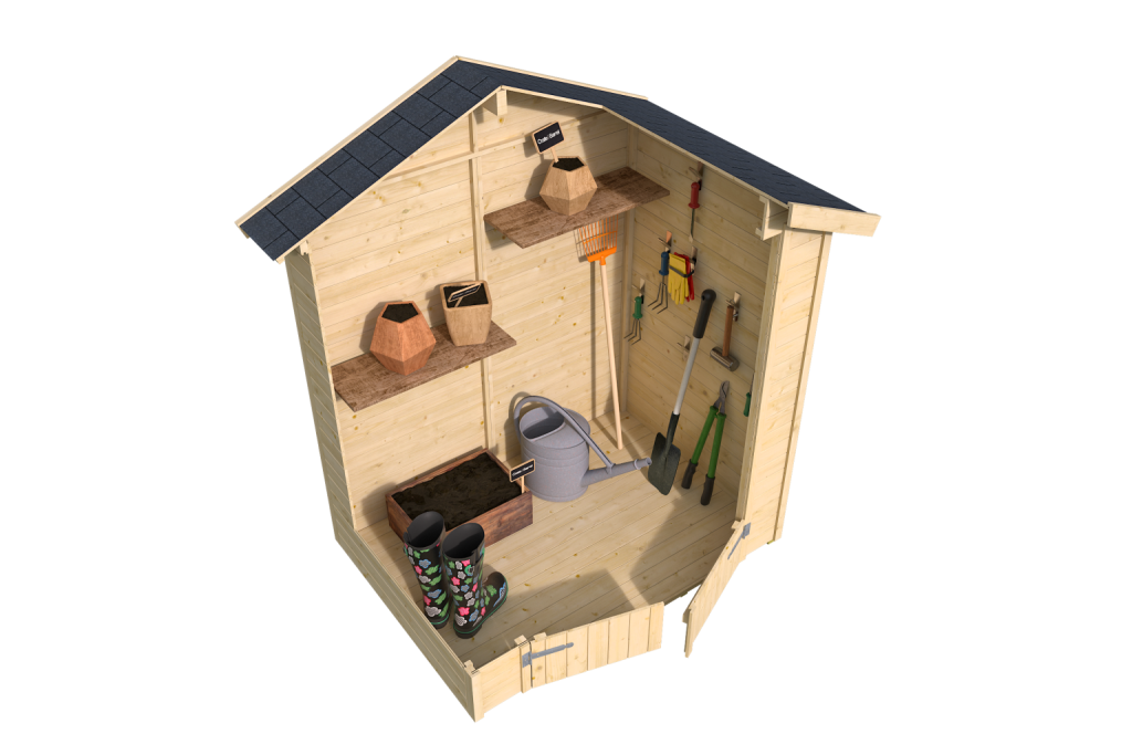 Kent 2.1 Storage Shed From Cabins Unlimited Cutout