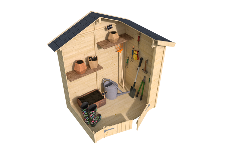 Kent 2.1 Storage Shed From Cabins Unlimited Cutout