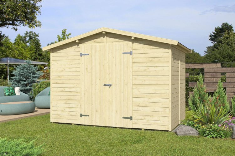 Kent 6.1 Large Apex Shed From Cabins Unlimited Doors Closed