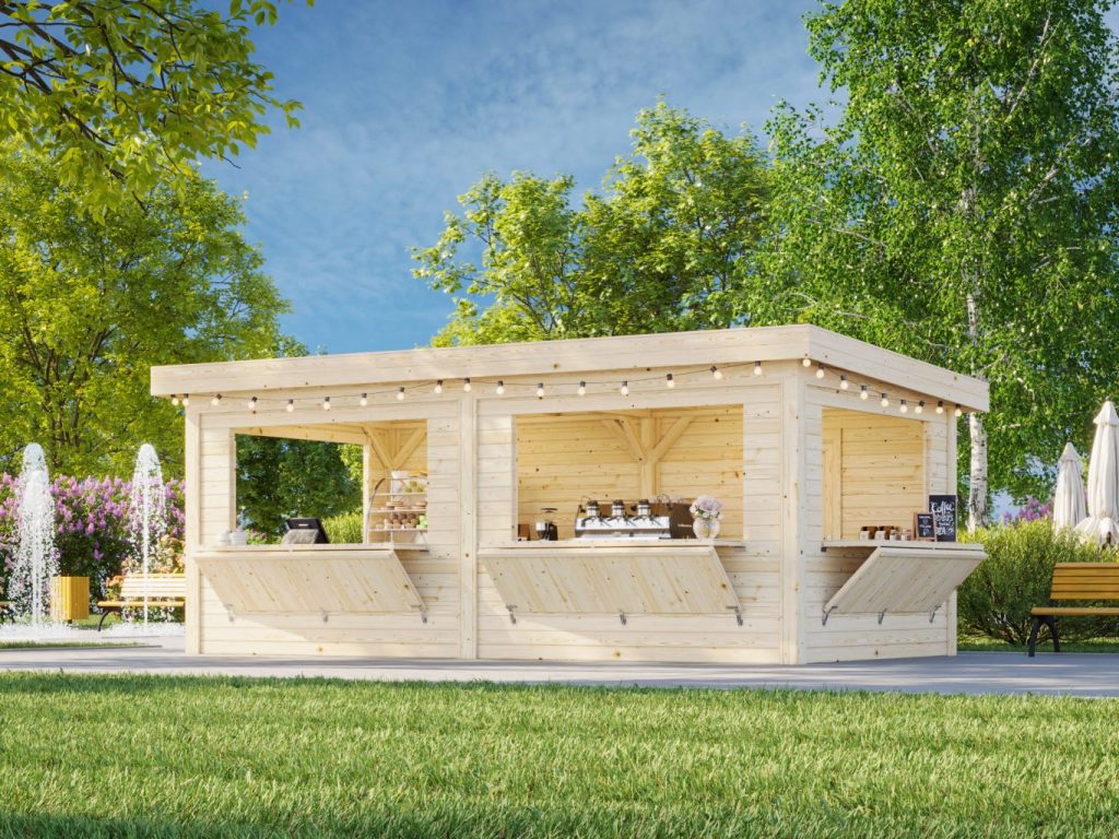 Lenna 31216.6m2 Pent Kiosk From Cabins Unlimited