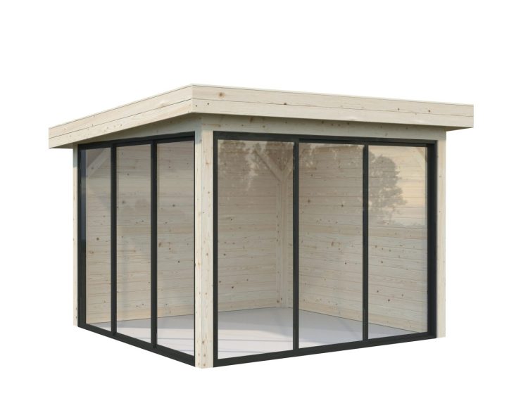 Lenna 401 Slide 8.3m2 Gazebo From Cabins Unlimited Natural Colour